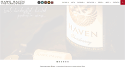 Desktop Screenshot of hawkhavenvineyard.com